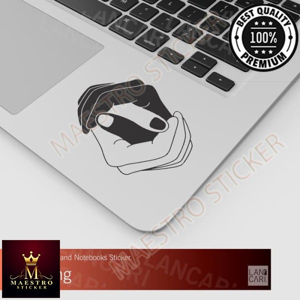 

M.STICKER Sticker Yin dan Yang Yin&Yang Cutting Macbook Laptop Vinyl Cut Stiker - Merah