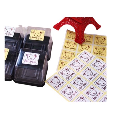 

sticker puding handmade tempelan packing kantong design stiker kertas