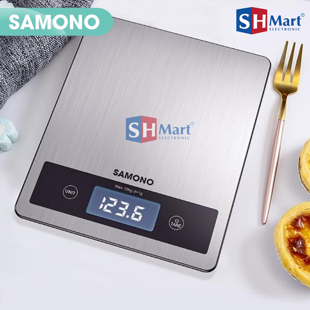 TIMBANGAN ELEKTRIK DAPUR KACA DIGITAL 5 KG SWKS02 SWKS03 LCD DISPLAY TINGKAT SW-KS02 SW-KS03 SAMONO