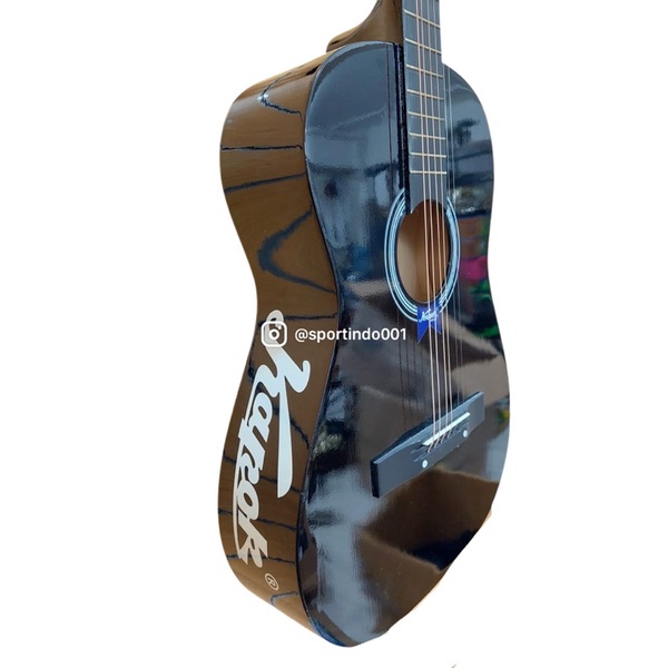 Gitar kapok warna hitam dan natural ORIGINAL Tanpa Tas BONUS BUBBLE WRAP-8