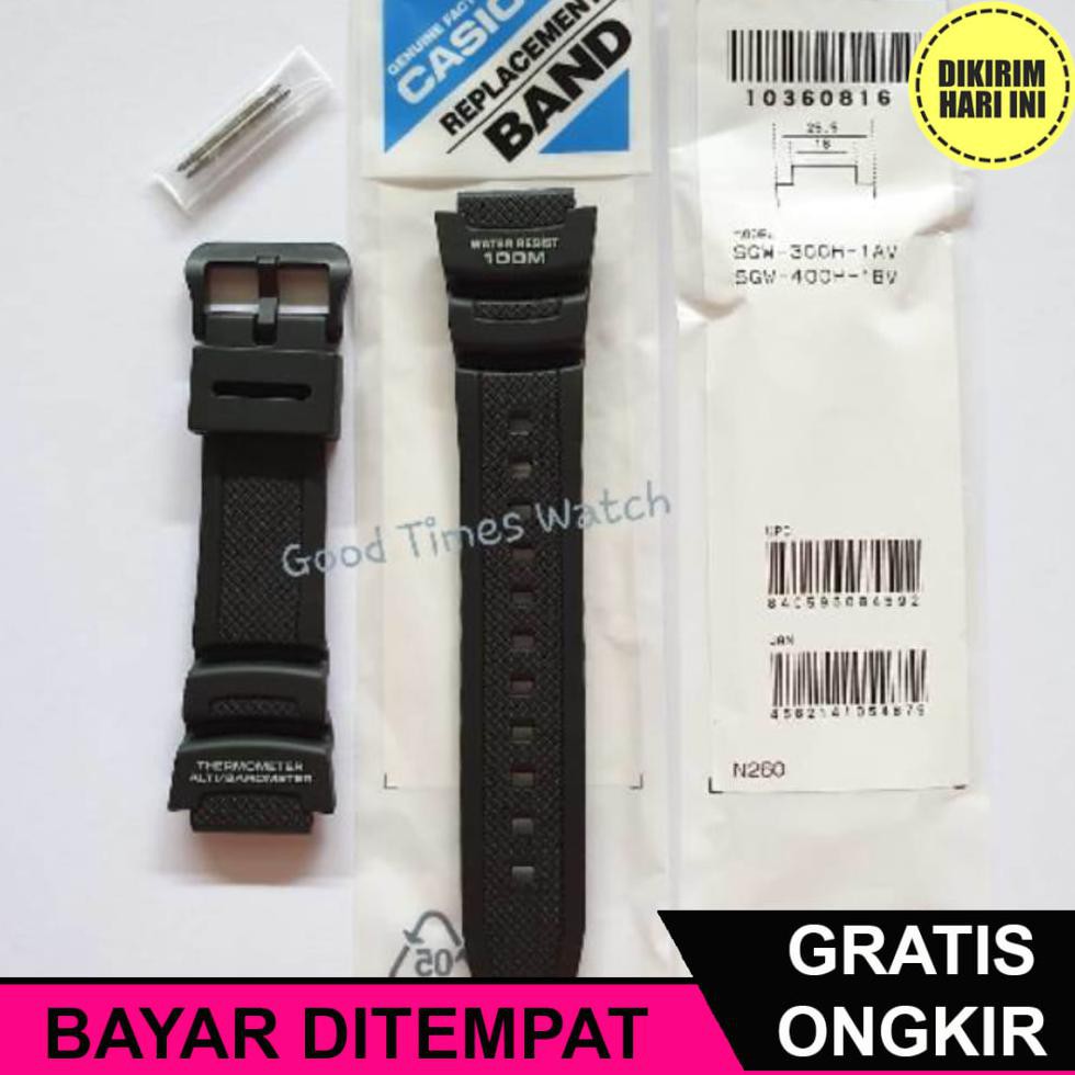 (BAYAR DITEMPAT) OE5829 STRAP CASIO SGW-300H SGW-400H / SGW-300 SGW-400 CASIO ORIGINAL