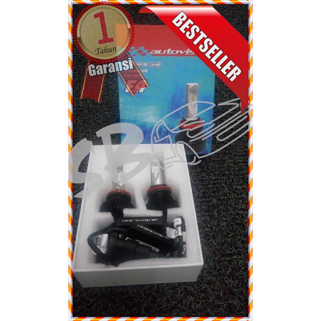 Lampu LED F4 H16 H11 H8 2800K Autovision Garansi 6 Bulan Yellow