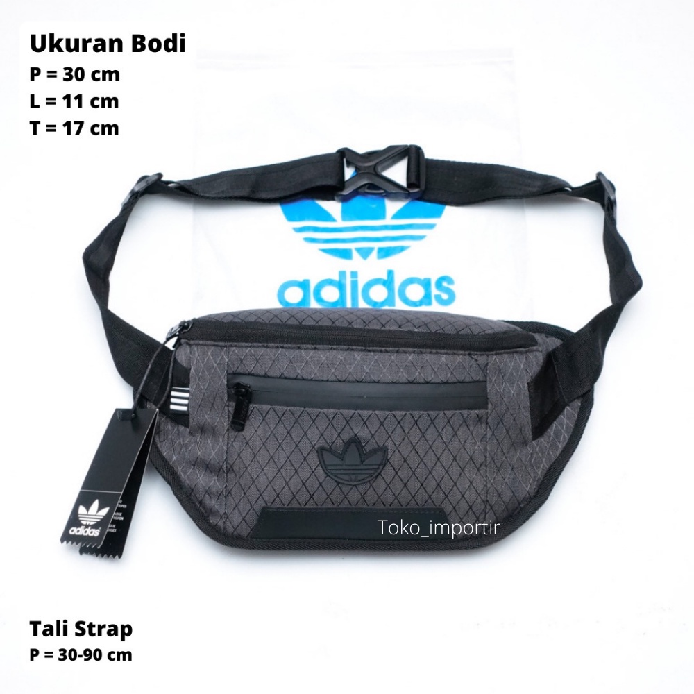 Waistbag Adidas Mirror Original Import Tas Pinggang Pria Tas Selempang Pria