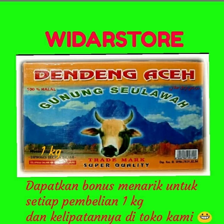 

Dendeng Sapi Aceh Gunung Seulawah 1000 gram
