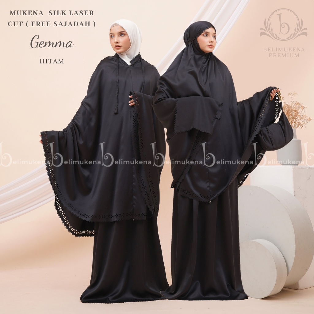 Mukena Dewasa 2In1 Laser Cut Tas Premium Rantai Gemma (Free Sajadah)