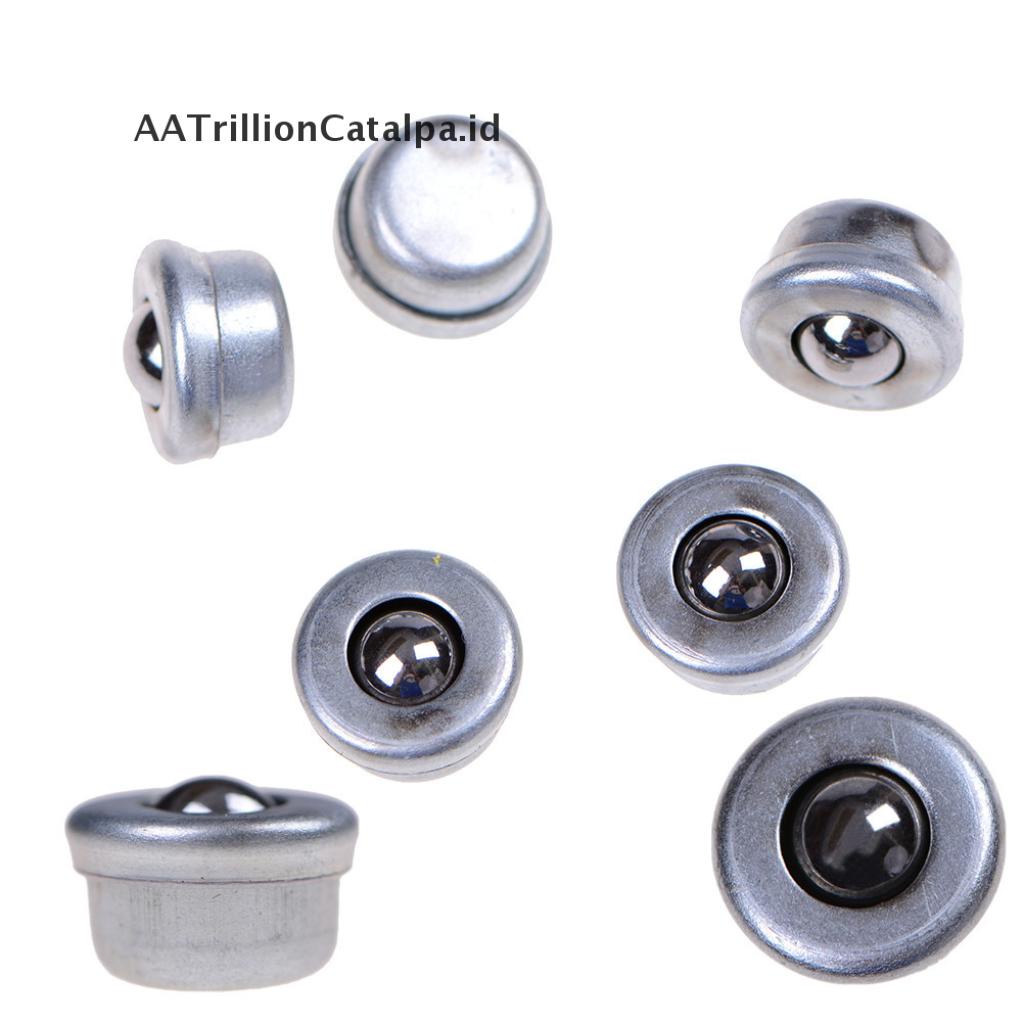 5pcs Roda Roller Ball Bearing Transfer Unit Conveyor Bahan Metal Warna Silver Diameter 8mm