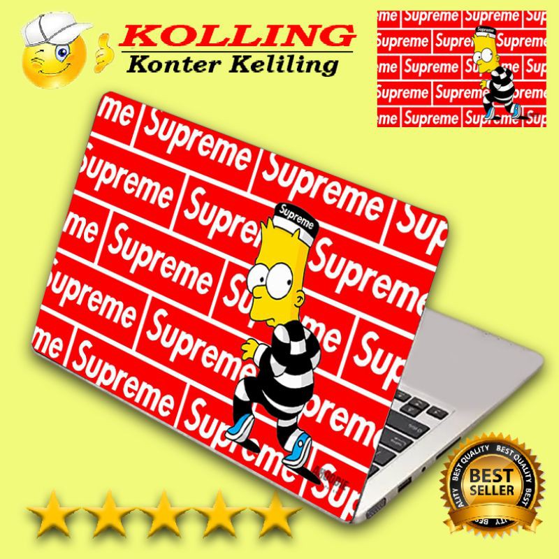 Garskin Laptop logo art supreme simpson Skin Laptop Stiker Laptop