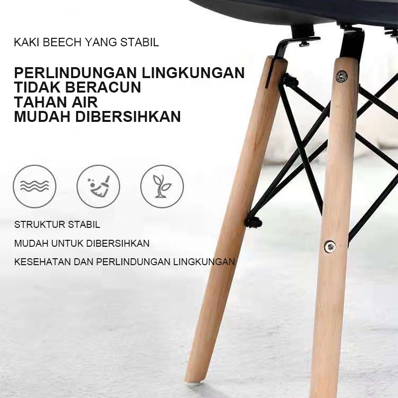 Weyon Sakura chair Kursi restoran kursi kopi modern sederhana bergaya Eropa kursi cafe