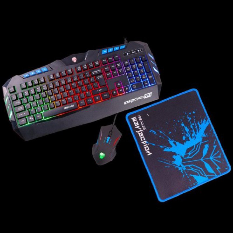 Keyboard Rexus MK GAMING COMBO MOUSE WARFACTION VR1