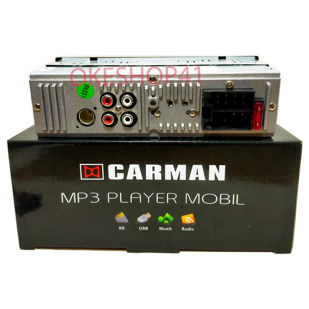 CARMAN Tape Audio Mobil Multifungsi Bluetooth USB MP3 FM Radio