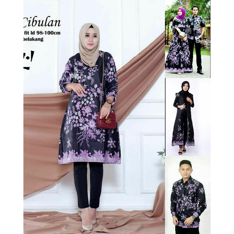 BATIK COUPLE MOTIP SAKURA UNGU