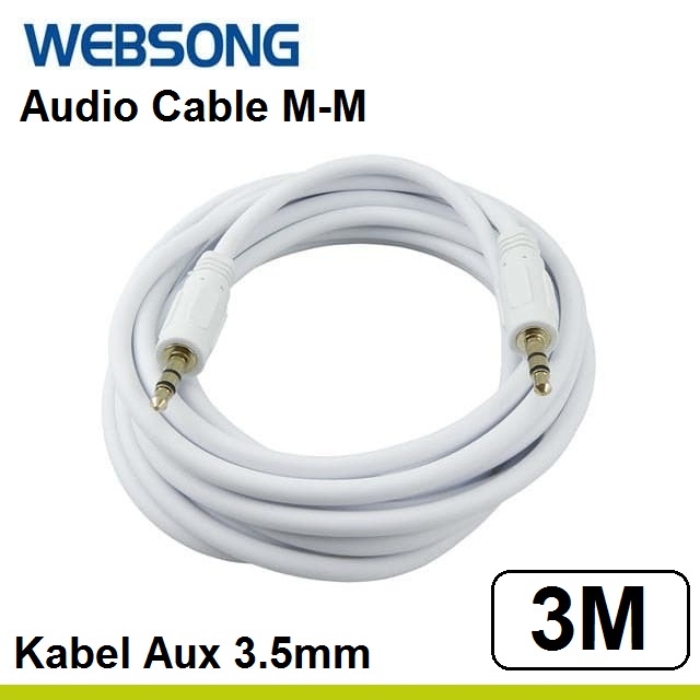 Websong Kabel Audio Aux 3.5mm 3M