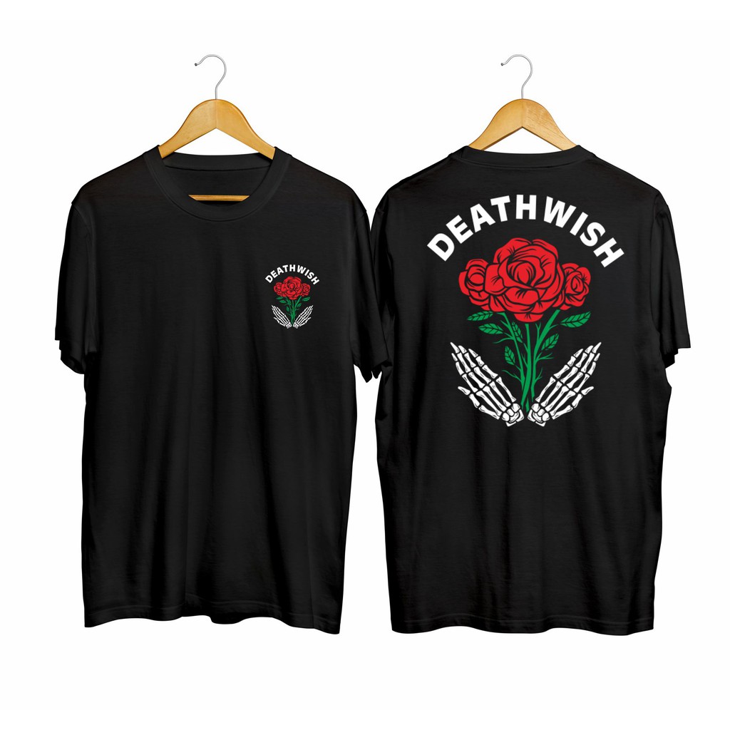 Kaos Distro Baju Distro Atasan Pria DEATH WISH 2 Kaos Distro Baju Distro Atasan Pria DEATH WISH 2