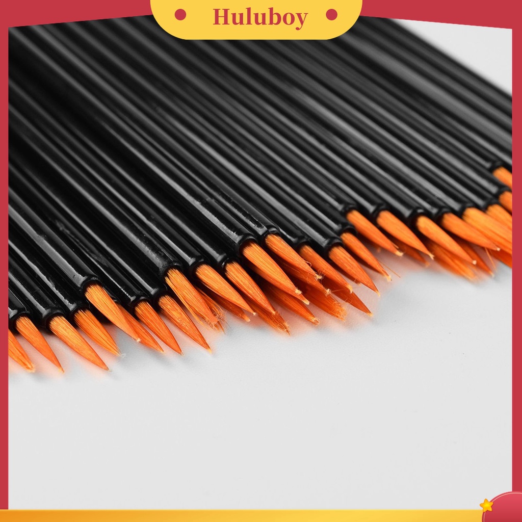 Huluboy Huluboy♡ 50pcs / Set Brush Eyeliner Sekali Pakai Bahan PP Untuk Makeup