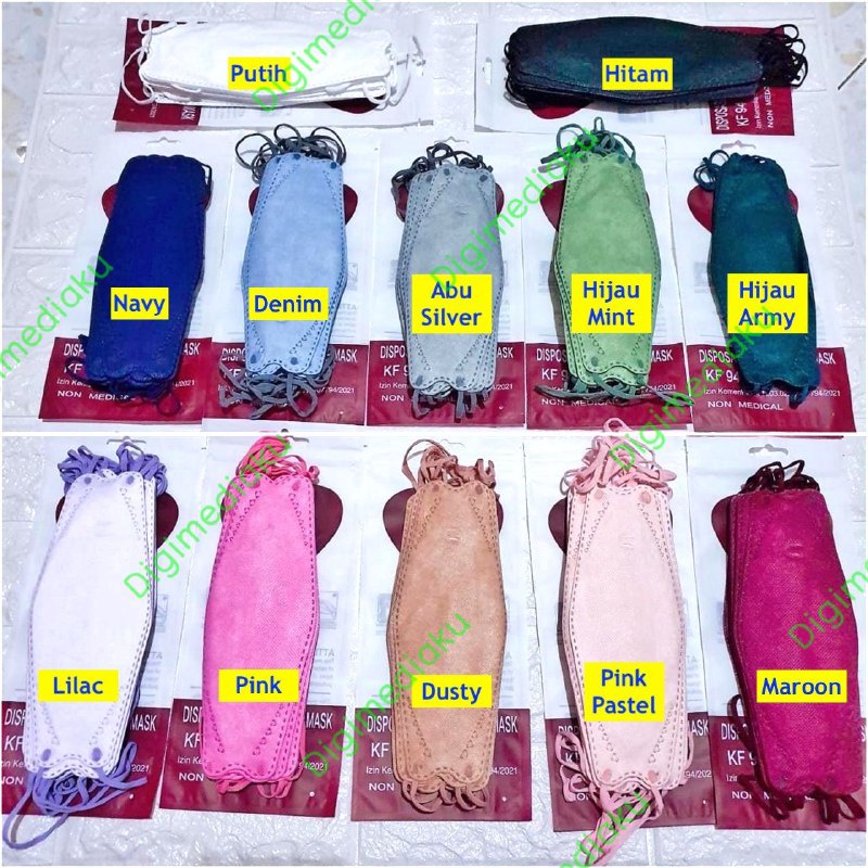 Masker KF94 Utama Korea KF94 Model Pokana Model Mouson