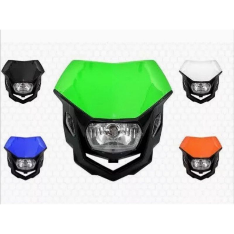 Kedok lampu polisport KLX crf modifikasi motor trail