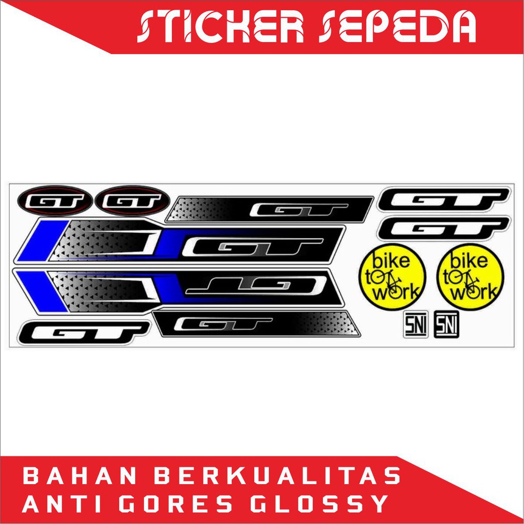 STICKER SEPEDA GT- STICKER SEPEDA MEREK GT - 03 - SAHILA STICKER