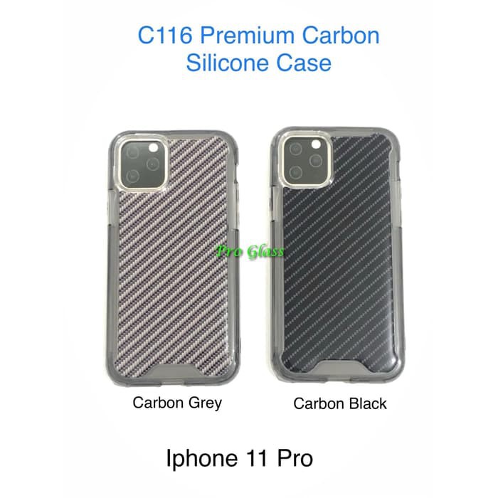 C116 iphone 6/6s/6+/6s+/7/7+/8/8+/x/xs/xr/xsmax/11/11 pro/11 pro max Premium Carbon Silicone Case