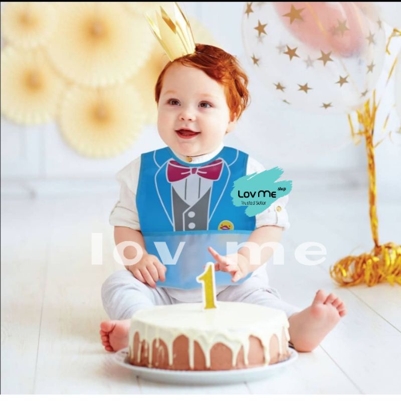 Lov me❤Baby Safe BIB05 | Long Bib |Celemek |Slabber |Perlengkapan Makan