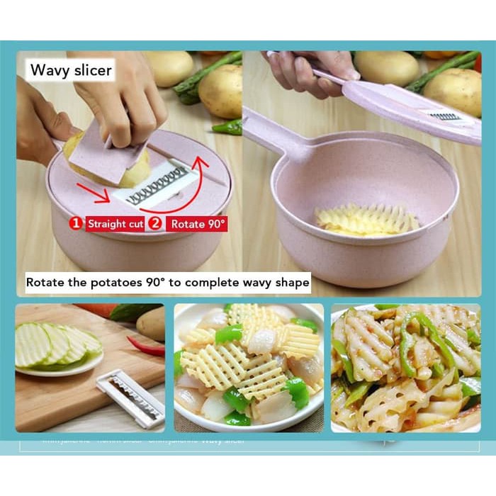 Pemotong sayur buah mandoline slicer