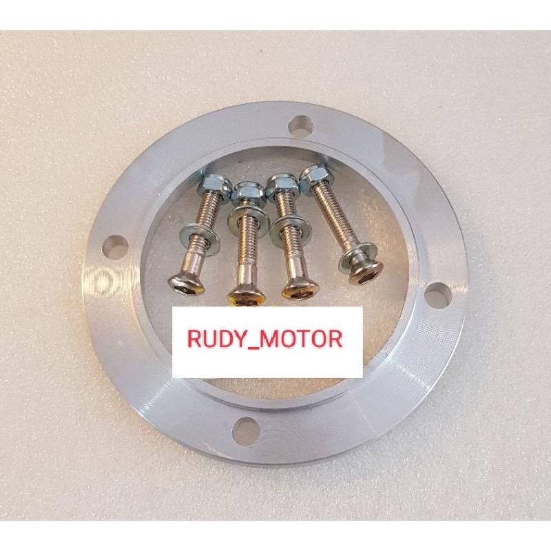 SPACER GEAR SPESER GIR BELAKANG KLX 150 KLX DT BF TRACKER TEBAL 1.5cm SET BAUT GIR CHROME