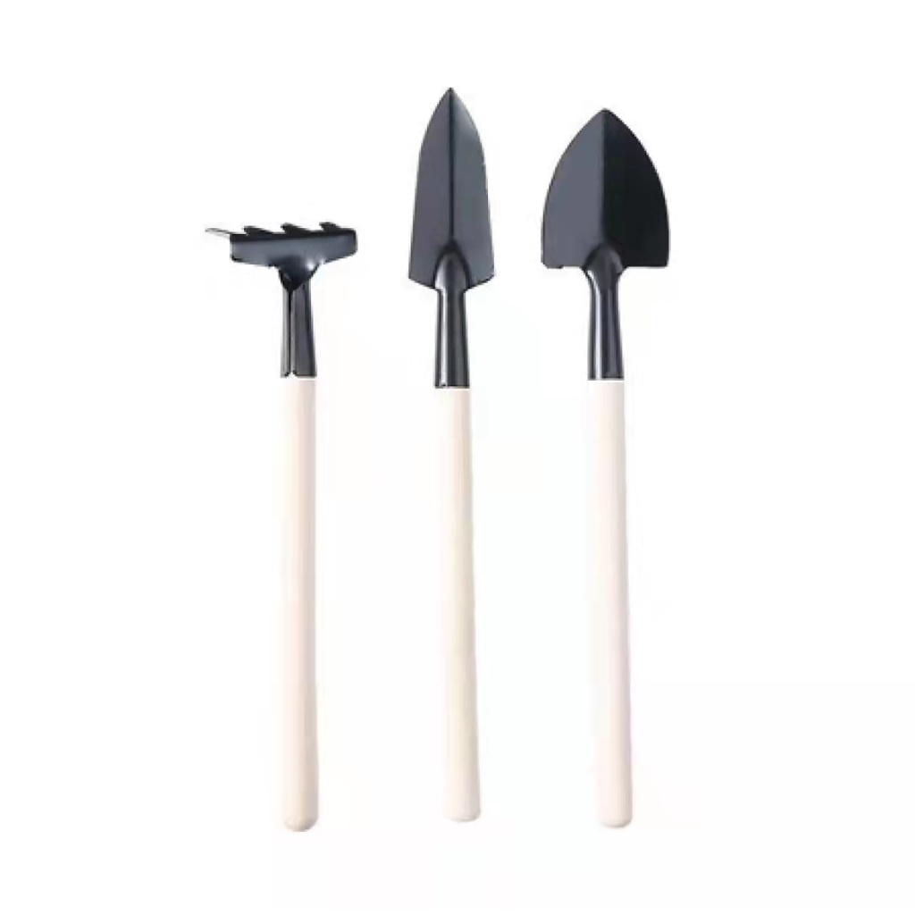 Set Sekop Garpu Cangkul Mini 3 in 1 / Alat Berkebun Sekop Mini / Garden Tools Ukuran Kecil