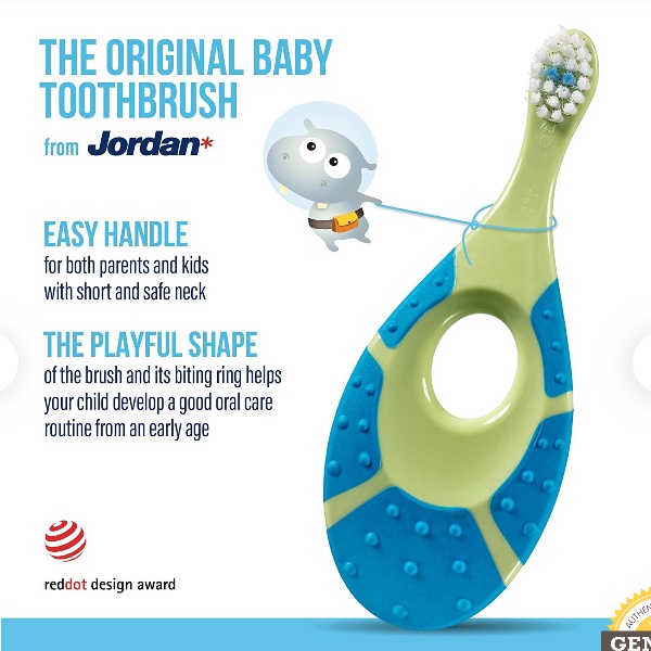 Jordan Extra Soft Baby Toothbrush - Sikat Gigi Bayi Jordan Extra Soft 0 - 2 Tahun