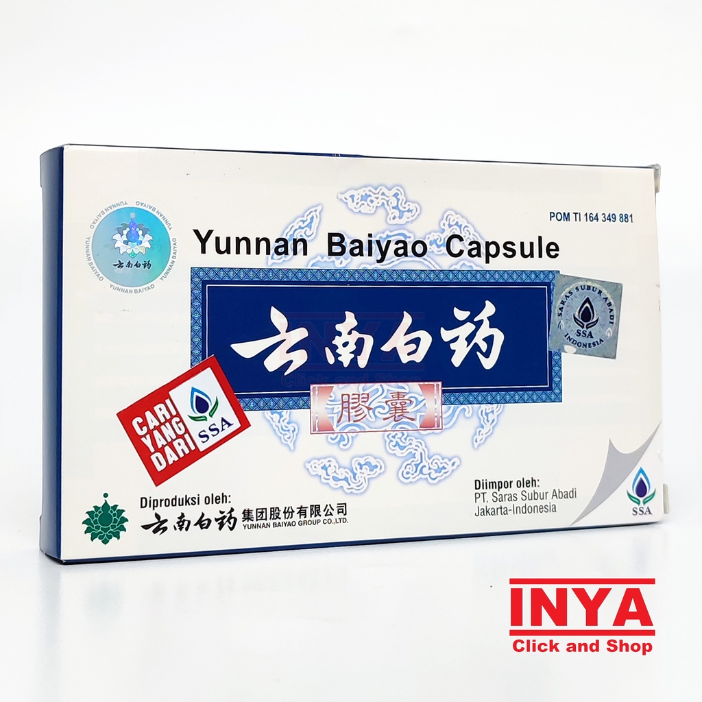 YUNAN BAIYAO CAPSULE 16 Caspule - Obat Luka Dalam