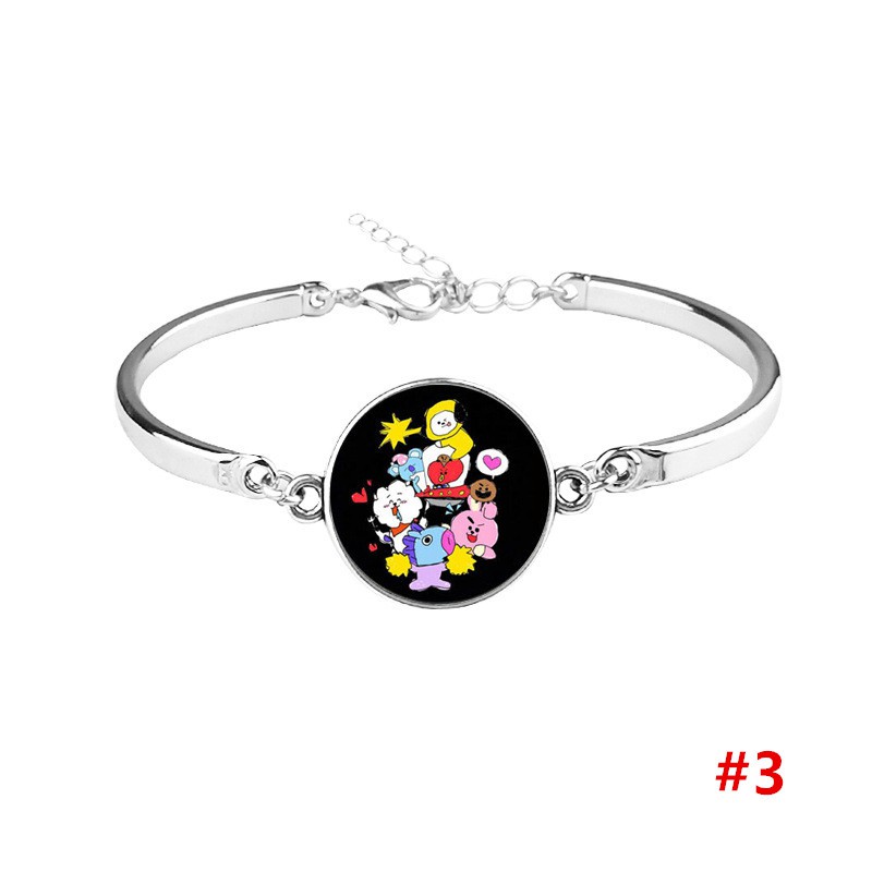 [Bayar Di Tempat]Gelang Bangle Bangle Kpop BTS Bangle Boys Warna Silver