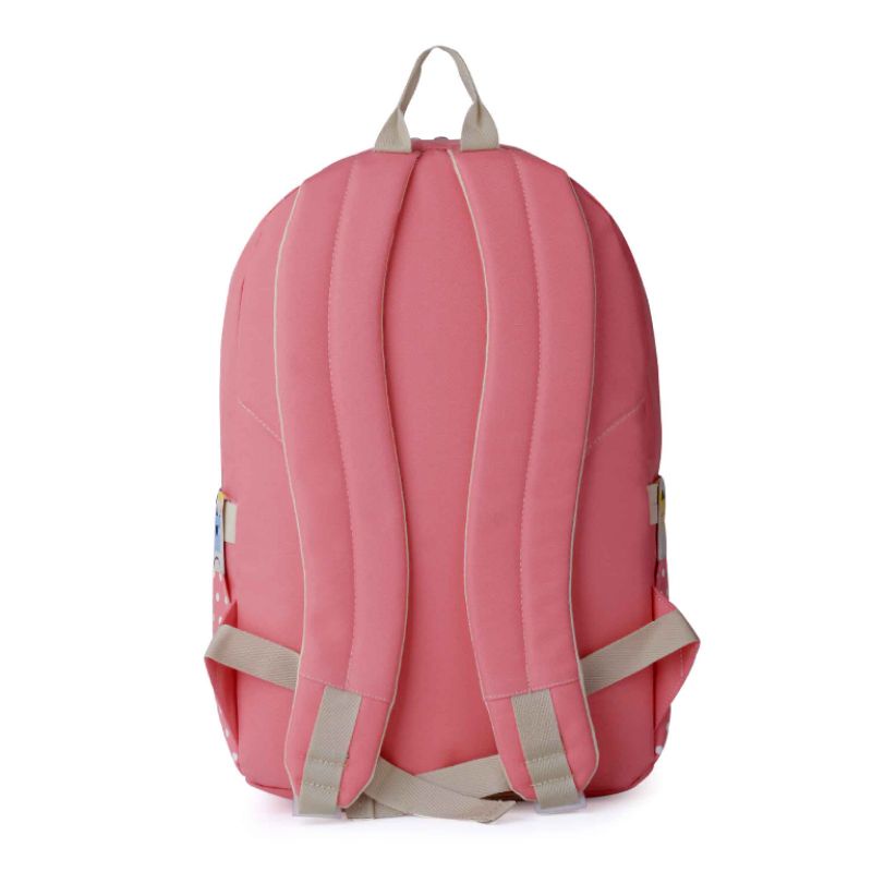 Tas Backpack Wanita Terbaru Pink Salem Cantik Stylish | Tas Ransel Perempuan Kekinian | Tas Gendong Cewek | Tas Kasual Sekolah Kerja