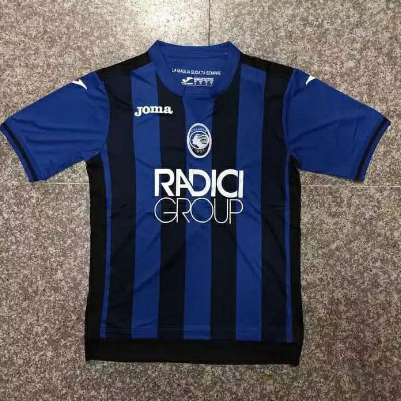 Jersey Atalanta Fc Home 2019 2020 Biru Hitam Grade Original Terbaru Shopee Indonesia