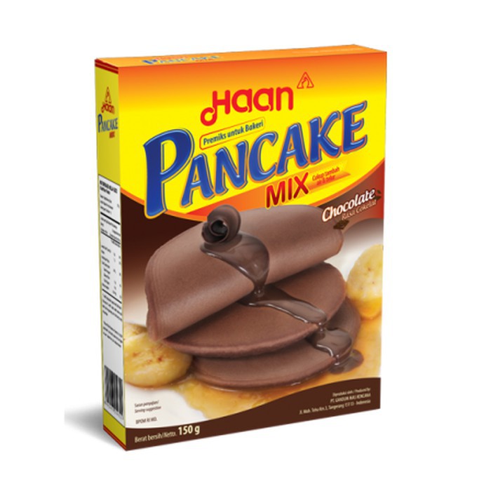 

HAAN PANCAKE CHOCOLATE / PREMIKS COKELAT 150 GRAM NEW