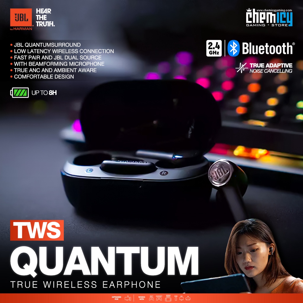 JBL Quantum TWS True Wireless Gaming Earphone