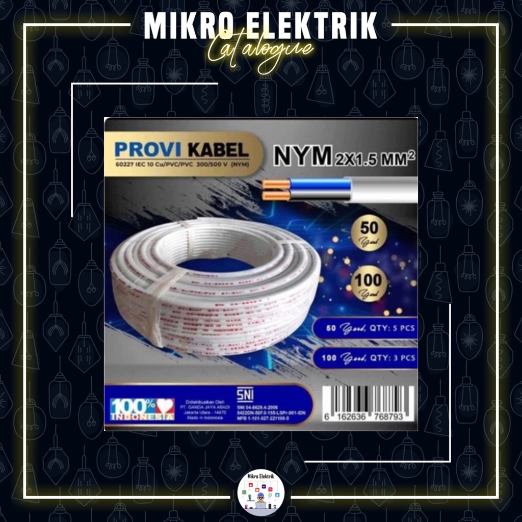 Kabel NYM Provi 2x1.5mm 50Y