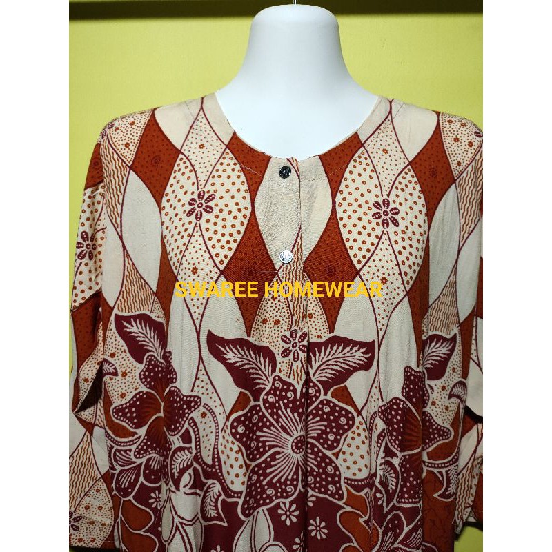 Baju Wanita Kekinian Menyusui Long Dress Remaja Cewe Dewasa Pakaian Perempuan Hamil Bumil Busui Friendly Bahan Rayon Murah Harga Grosir Ukuran LD 100 Cm Lengan Panjang Tidur Santai Kancing Warna Motif Batik Modern Terbaru Terlaris Bisa COD Gratis Ongkir