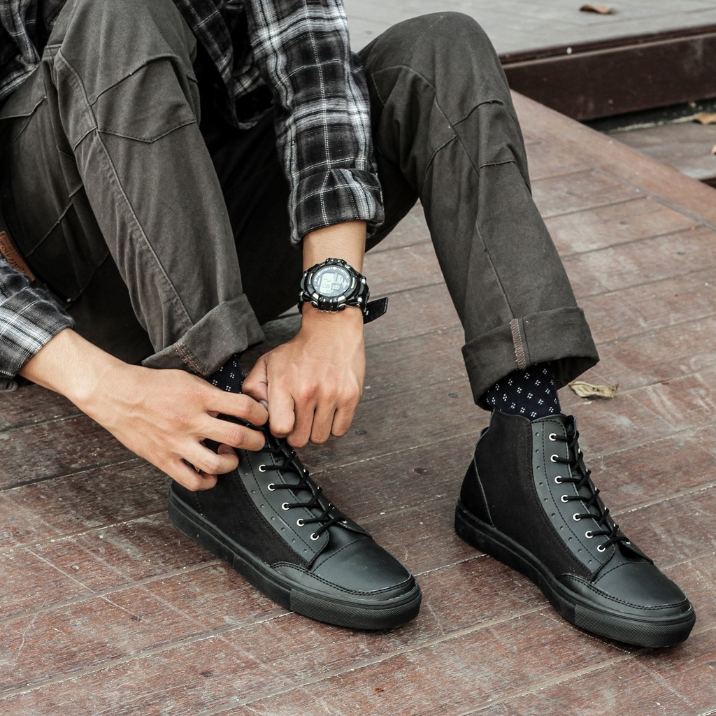 ARIZONA BLACK |FORIND x Lvnatica| Sepatu Vintage Klasik  Pria/Cowok/Men - Boots Original Footwear