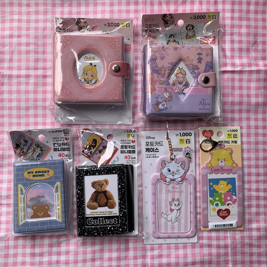 [READY STOCK] DAISO KOLBUK COLLECT BOOK 1P 2P MINI BINDER 3 RING PC POCA PHOTOCARD 4CUT HOLDER ALICE