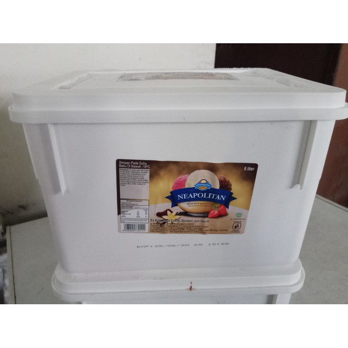 Ice Cream Campina Neopolitan 8 liter