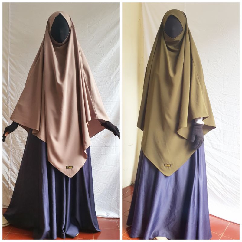 Frenchkhimar lancip |  French khimar  V shape  |  Frenchkhimar model runcing