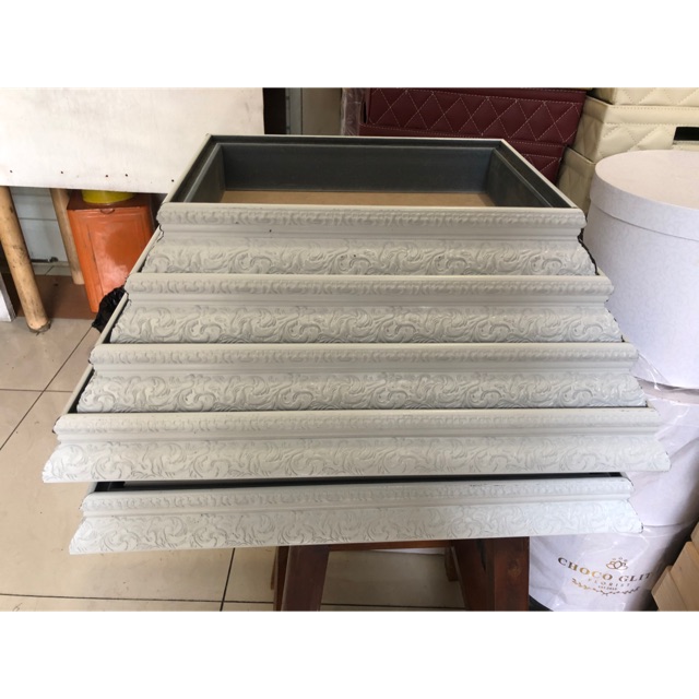 Kotak seserahan 6cm isi 4pcs (box fiber / frame hantaran)