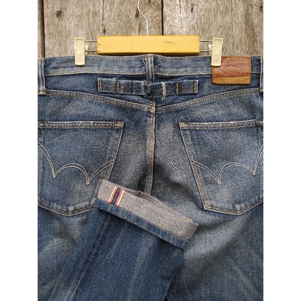 edwin vintage selvedge denim buckle back size fit 34 second original