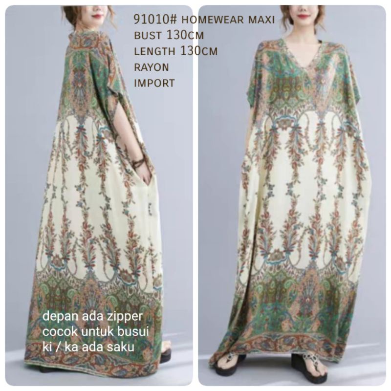 MDLV ~ 91010# Homewear Maxi Dress Maxi Dress Big Size Oversize