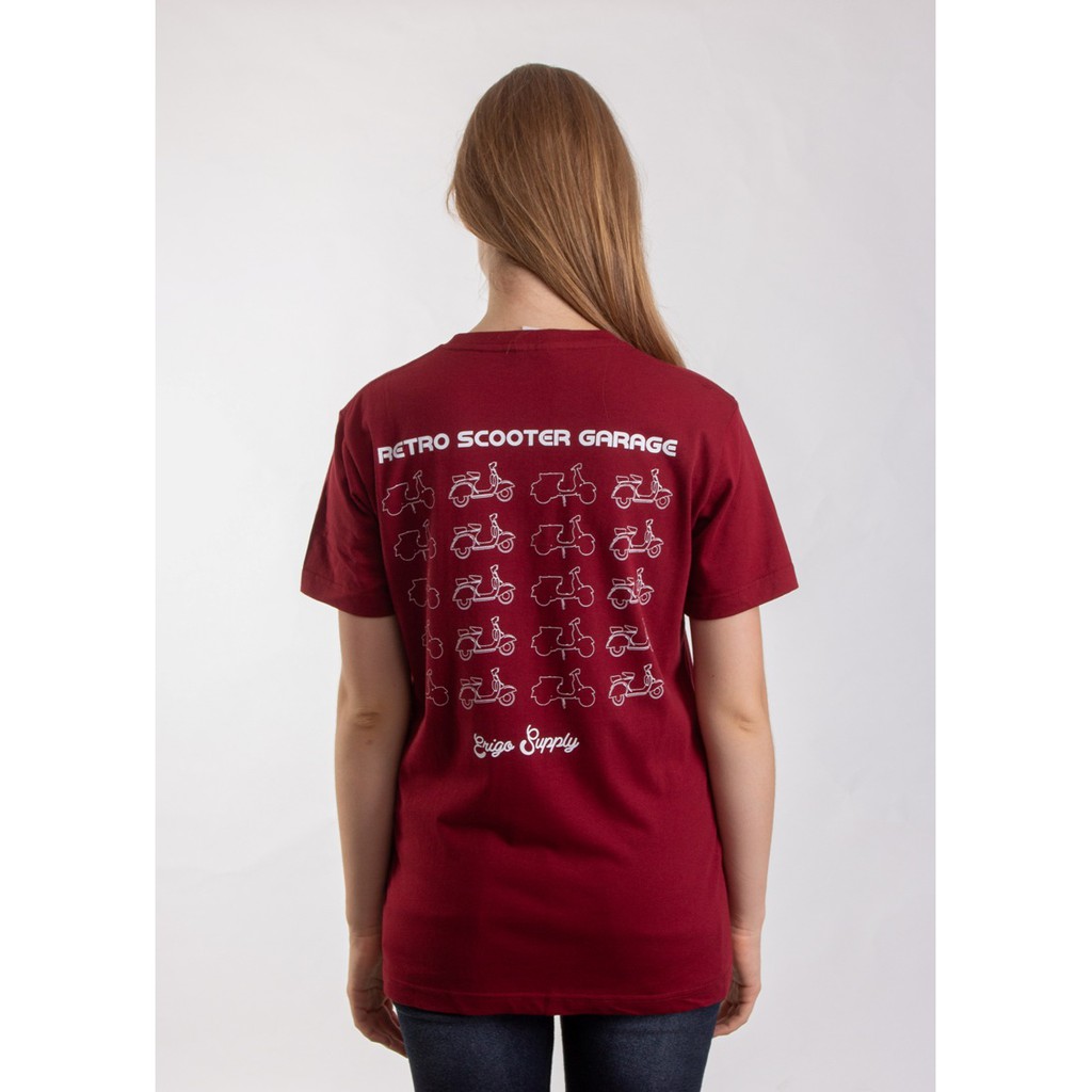 

Erigo T-Shirt Scooter Garage Maroon