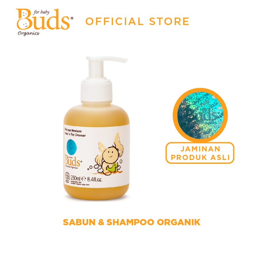 Buds Organics PRECIOUS Newborn Head To Toe CLEANSER - Sabun Sampo Bayi