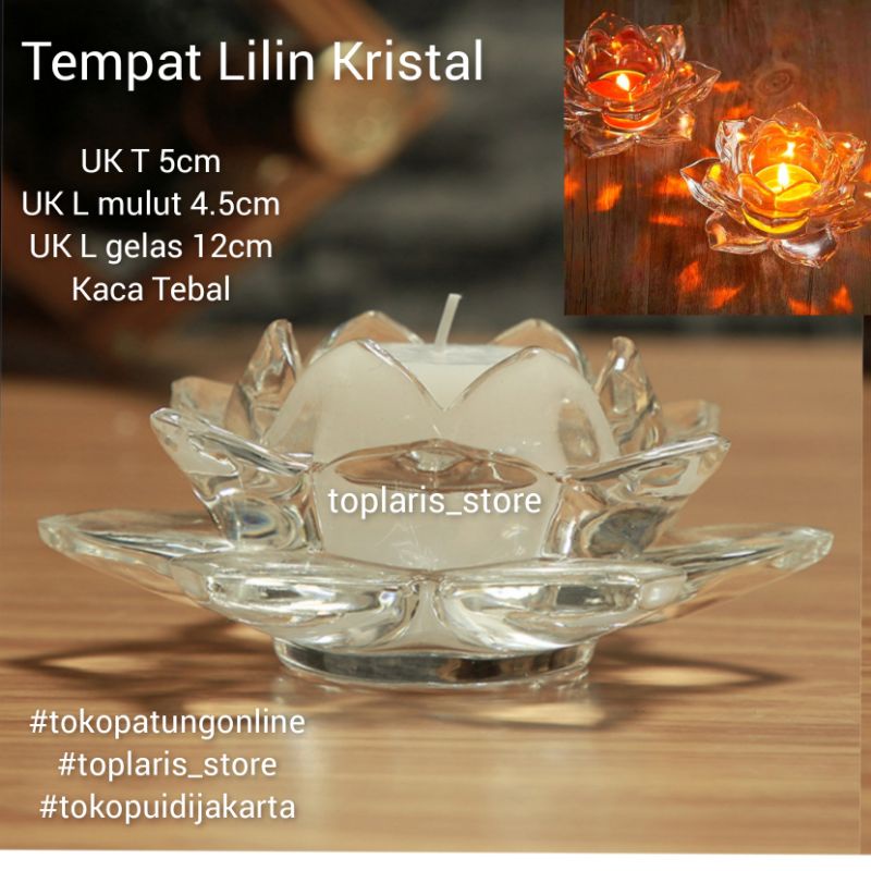 Tempat Lilin Teratai Dhop Tealight PNK001