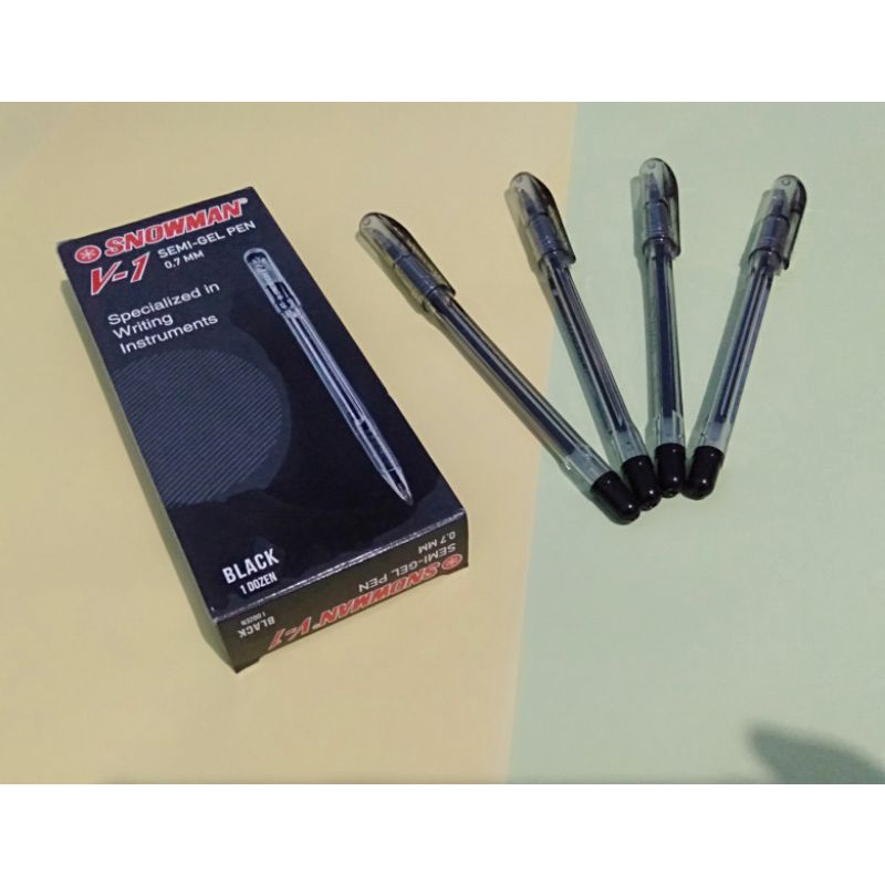 Bolpoin snowman | Semi - gel pen | snowman | bolpoin murah | bolpoin hitam
