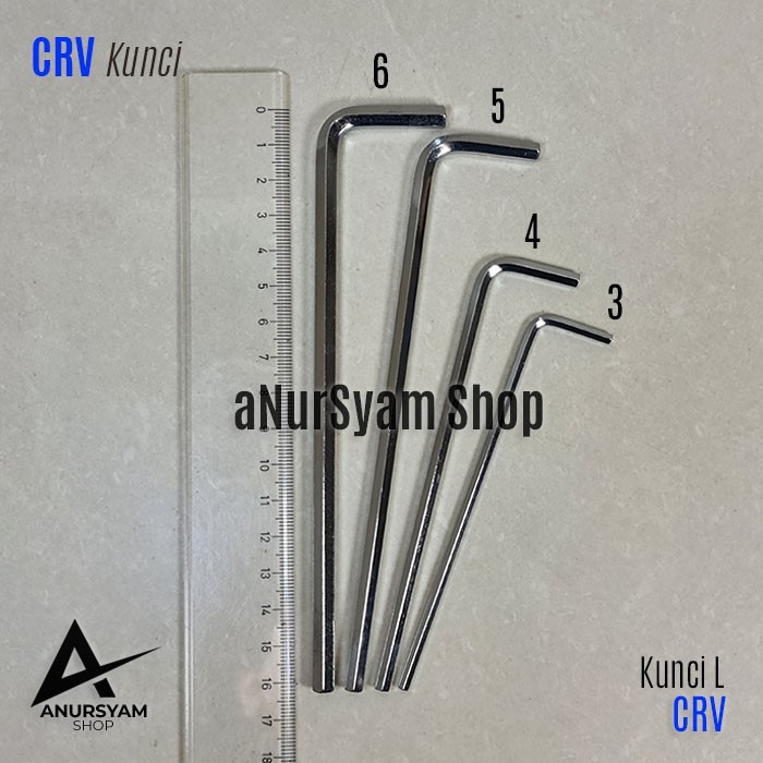 Kunci L 4 mm / Kunci L 4 / Kunci L Hex 4mm