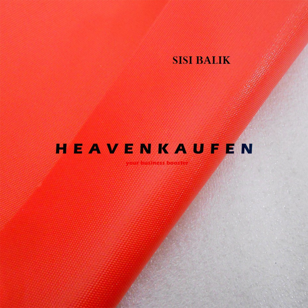 Bahan Kain Tas Cordura Nilon Glossy Orange Meteran