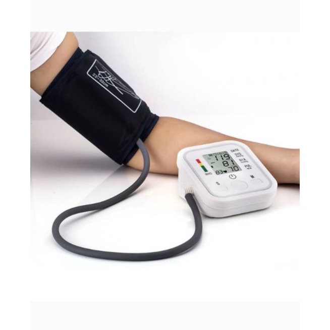 Tensimeter digital lengan atas alat ukur tekanan darah dengan monitor blood pressure alat tensi