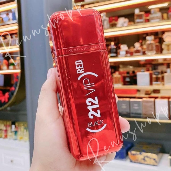 Parfum 212 VIP Black Red EDP 100ml Pria Original Singapore For Men